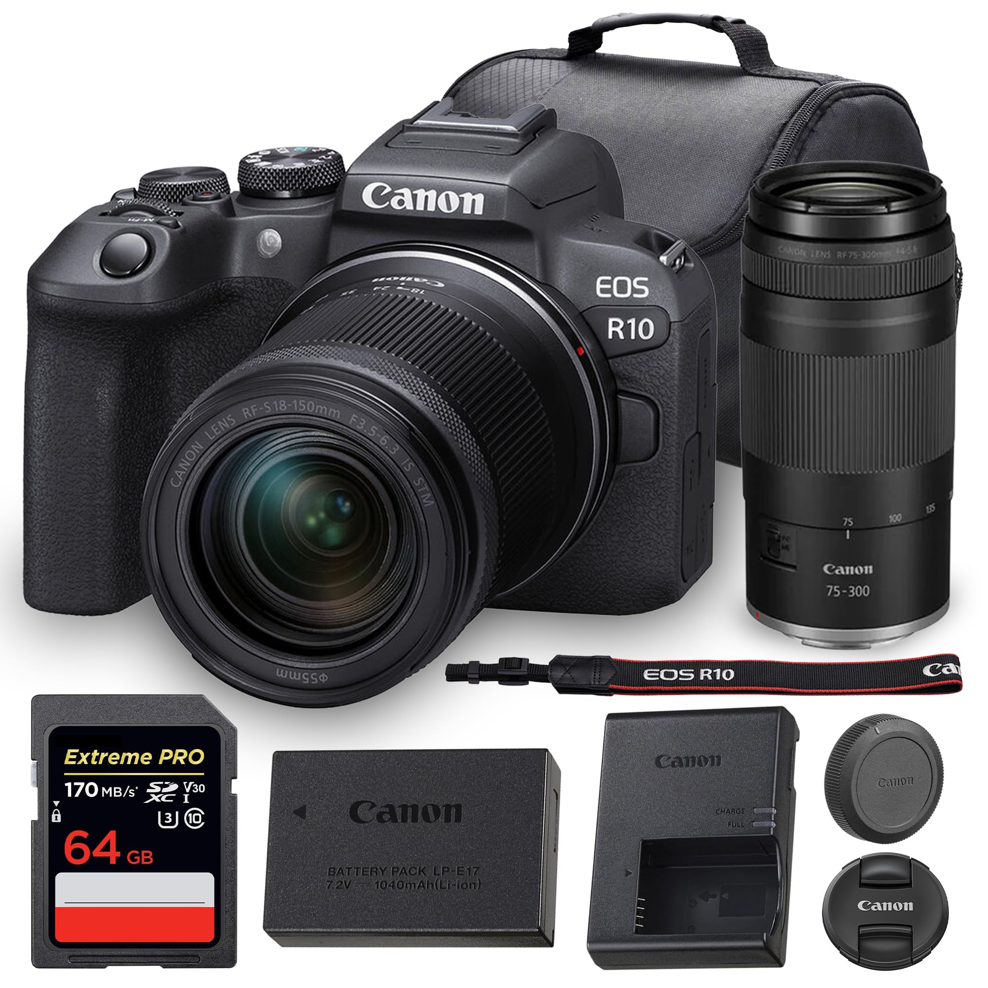 Amazon.com : Canon EOS R10 Mirrorless Camera with 18-150mm & 75